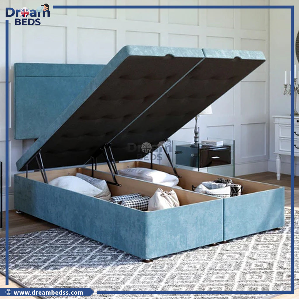 Lucca Ottoman Bed Set with Strutted Headboard