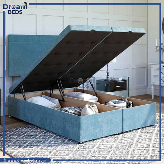 Lucca Ottoman Bed Set with Strutted Headboard