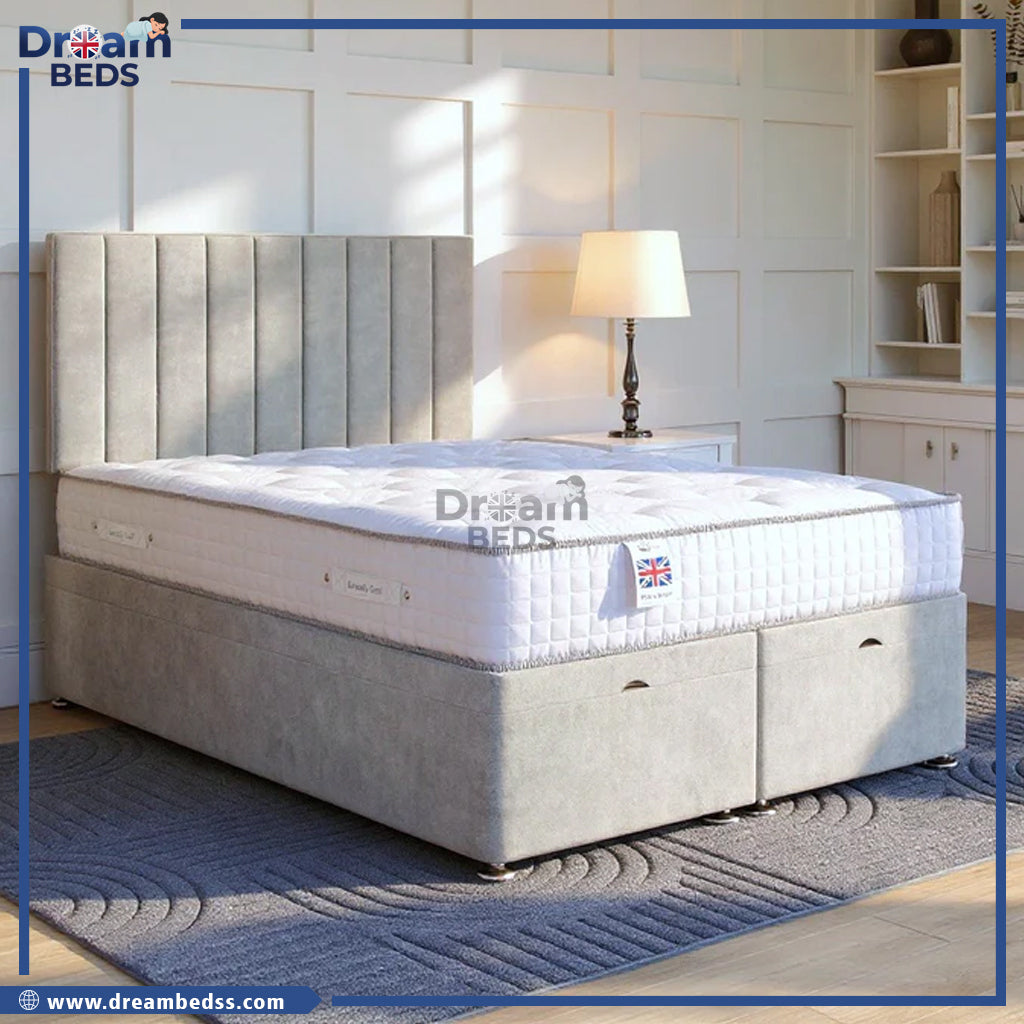 Florence Ottoman Bed Set with Strutted Headboard